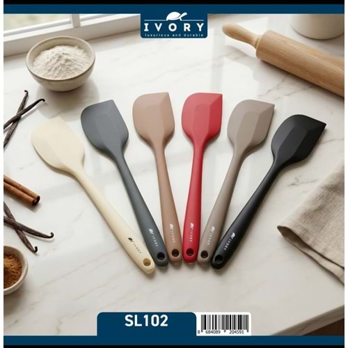 İVORY SİLİKON TEKLİ SIYIRMA SPATULA SÜTLÜ KAHVE
