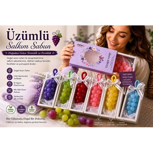 NATUREL ÜZÜM SALKIMLI SABUN