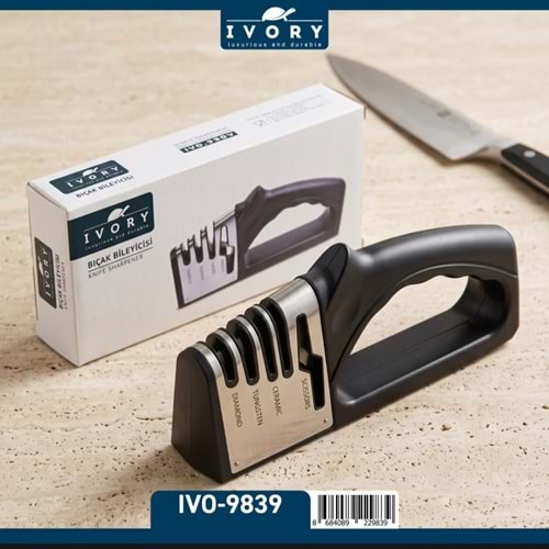 İVORY LÜKS BÜYÜK BOY BIÇAK BİLEYİCİ İVO-9839