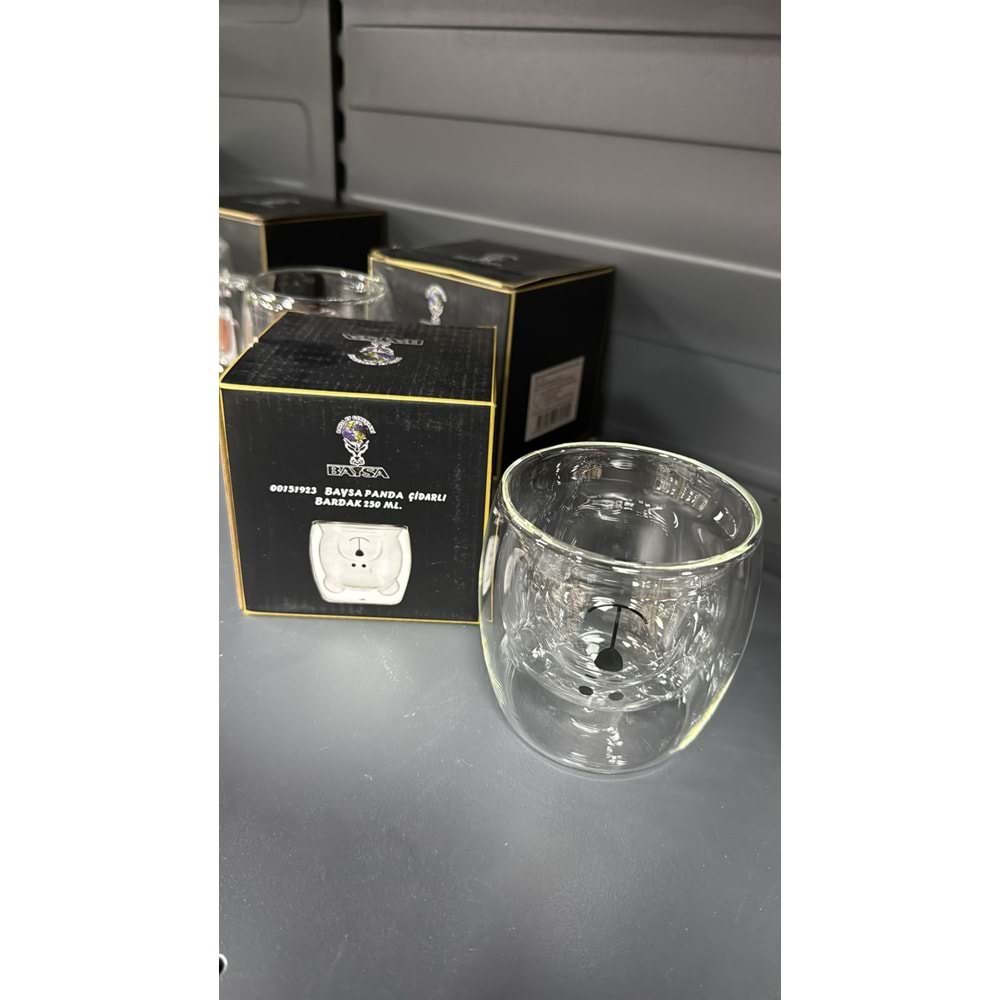 151923 250 MİLİM PANDA CİDARLI BARDAK